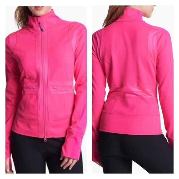 hot pink athletic jacket